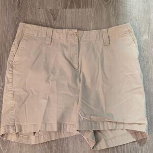 Talbot's Signature Tan Chino Shorts Size 14